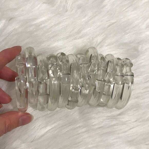 Clear Plastic Shower Curtain Hooks - Picture 2 of 3